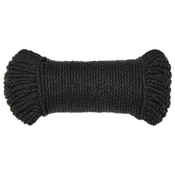 Työköysi musta 3 mm 50 m polypropeeni