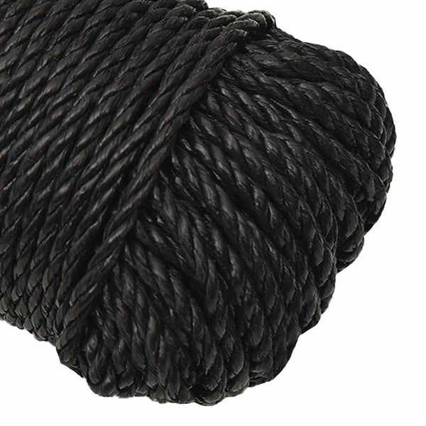 Työköysi musta 3 mm 50 m polypropeeni