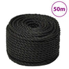 Työköysi musta 20 mm 50 m polypropeeni