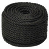Työköysi musta 20 mm 50 m polypropeeni