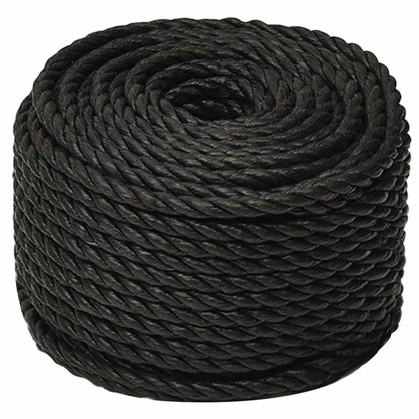 Työköysi musta 20 mm 50 m polypropeeni