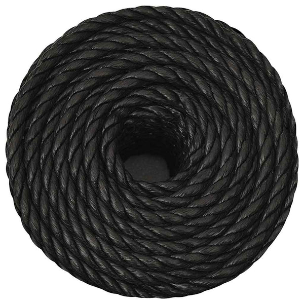 Työköysi musta 20 mm 50 m polypropeeni