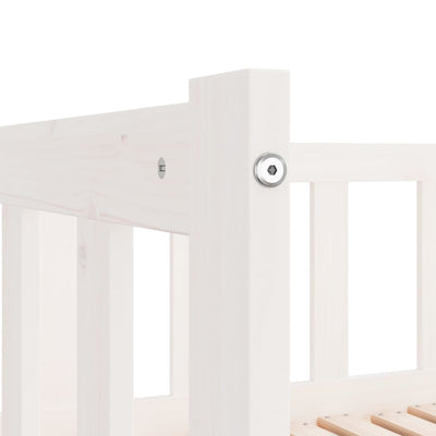 Valkoinen sohvasänky ulosvedettävä Minusa 90x190cm (2x, mänty)