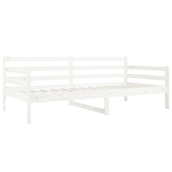 80x200 cm valkoinen vuodesohva ilman patjaa täysi mänty