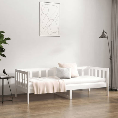 Vuodesohva ilman patjaa valkoinen 80x200 cm täysi mänty