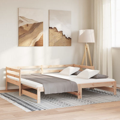 Ulosvedettävä päiväsänky ilman patjaa 80x200 cm