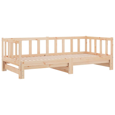 Sohvasänky ulosvedettävä 2x (80x200) cm täysi mänty