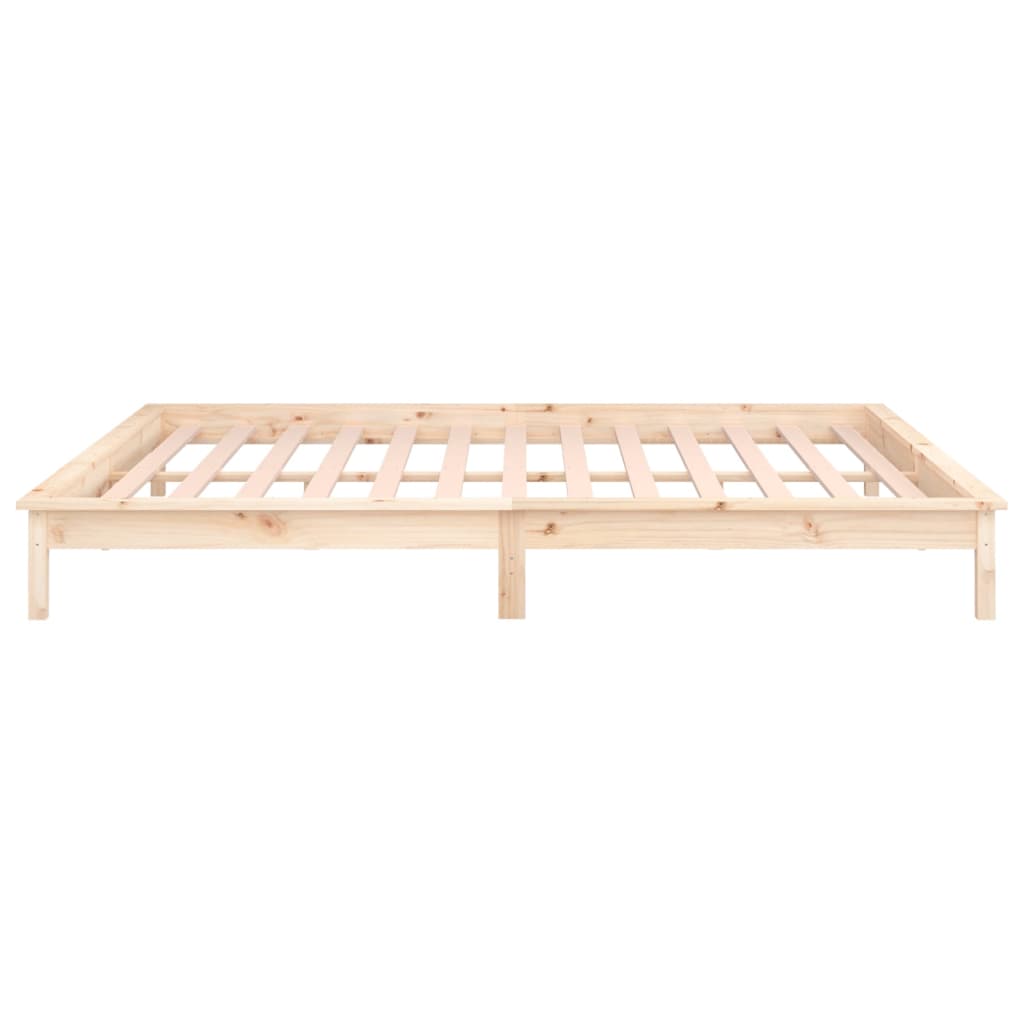 Sängynrunko led-valoilla Amosie 200x200cm (puu)