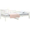 Vuodesohva ilman patjaa valkoinen 90x200 cm täysi mänty