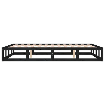 Musta sängynrunko Kipp 140x200cm (puu)