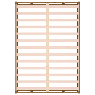 Hunajanruskea sängynrunko Kipp 150x200cm (king size puu)