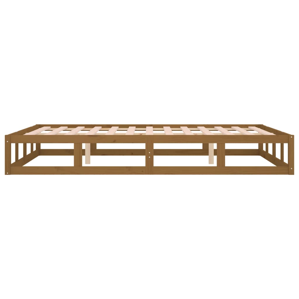 Hunajanruskea sängynrunko Kipp 150x200cm (king size puu)