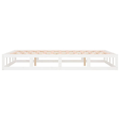 Valkoinen sängynrunko Kipp 180x200cm (super king puu)