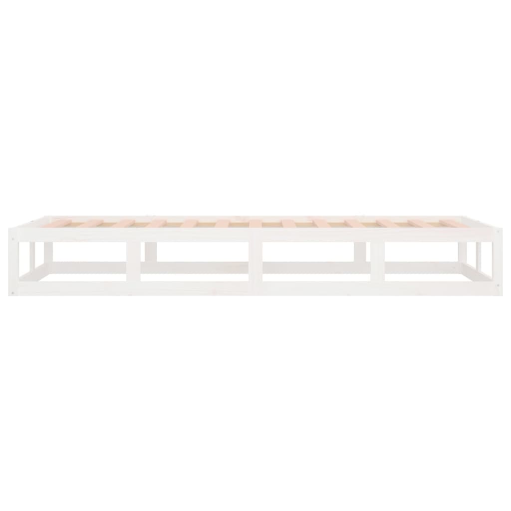 Valkoinen sängynrunko Kipp 75x190cm (small single puu)