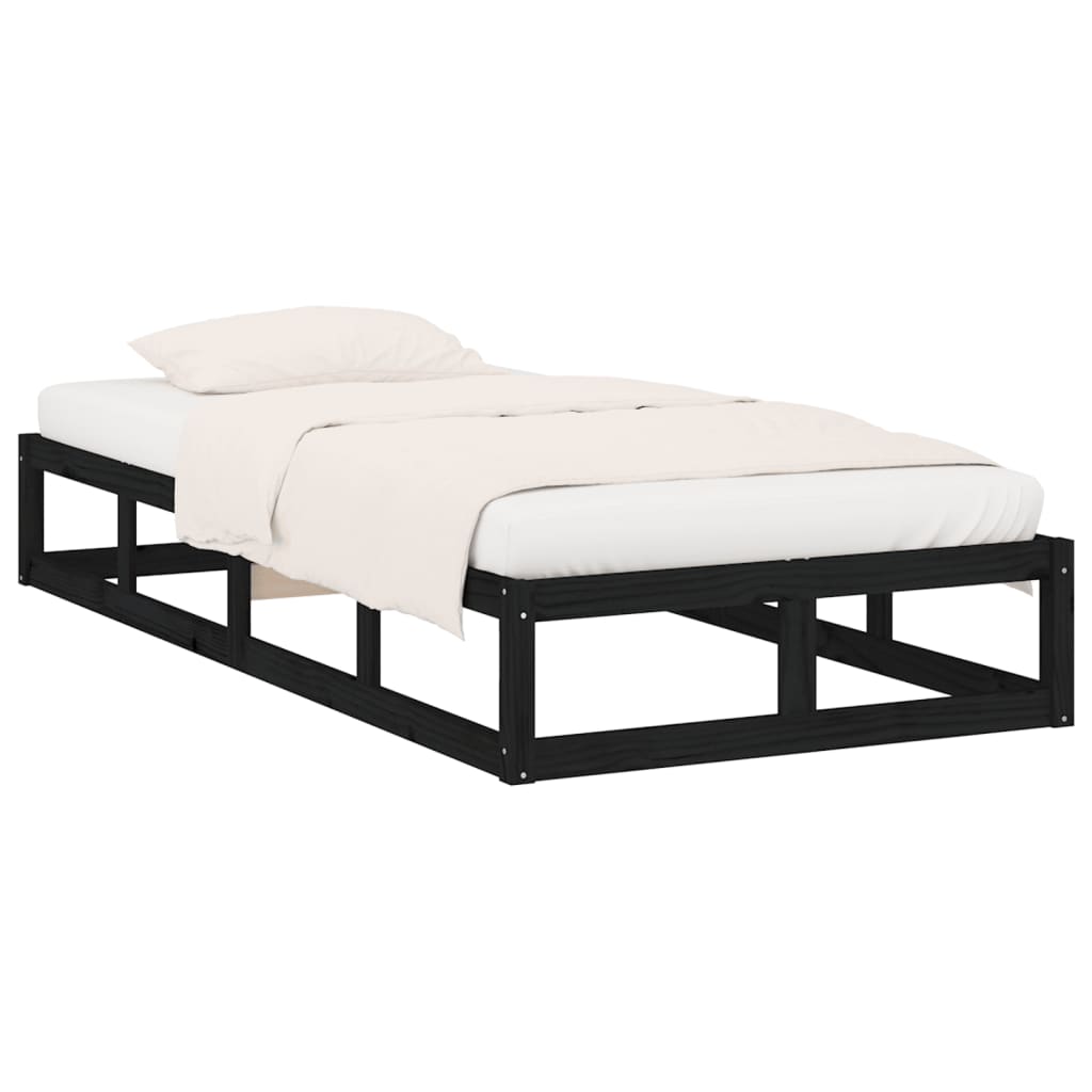 Musta sängynrunko Kipp 75x190cm (small single puu)