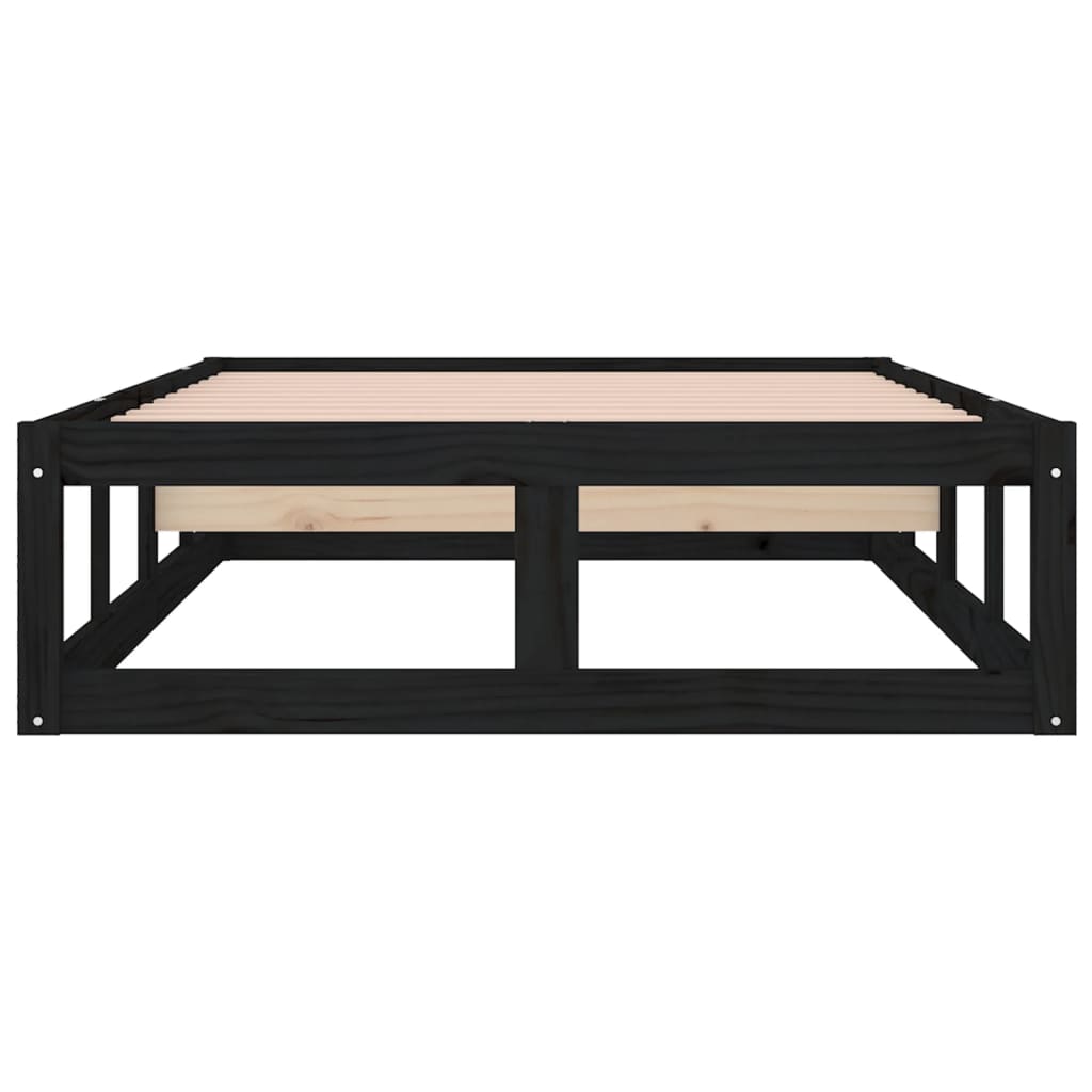 Musta sängynrunko Kipp 75x190cm (small single puu)