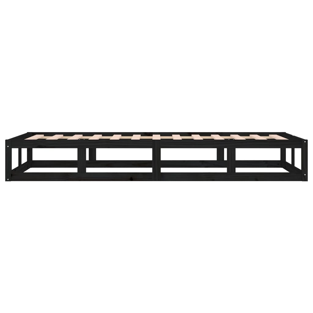 Musta sängynrunko Kipp 75x190cm (small single puu)