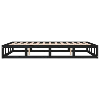 Musta sängynrunko Kipp 120x190cm (small double puu)