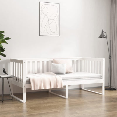 Vuodesohva ilman patjaa valkoinen 90x190 cm täysi mänty