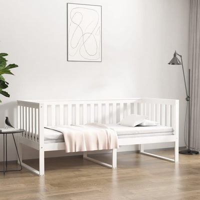 Vuodesohva ilman patjaa valkoinen 90x190 cm täysi mänty