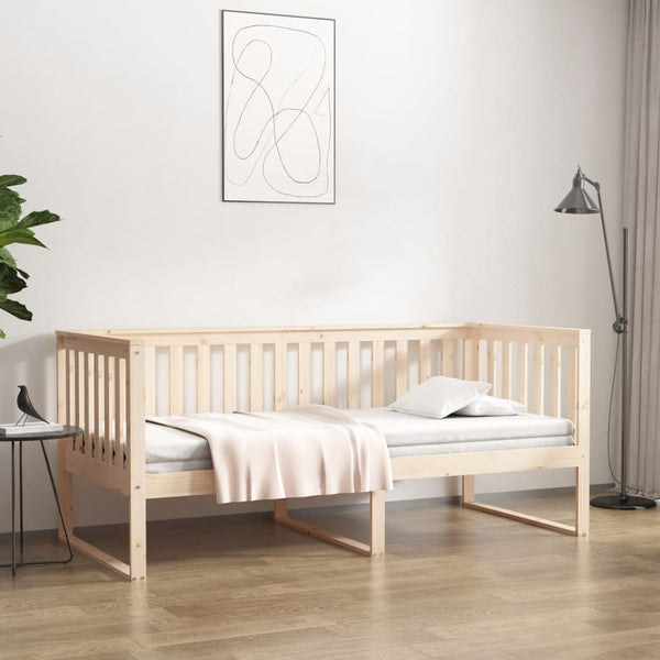 Päiväsänky 100x200 cm ilman patjaa, valmistettu massiivipuusta mänty