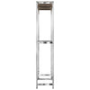 2-tasoinen Rengasteline 2 kpl hopea 110x40x180 cm teräs