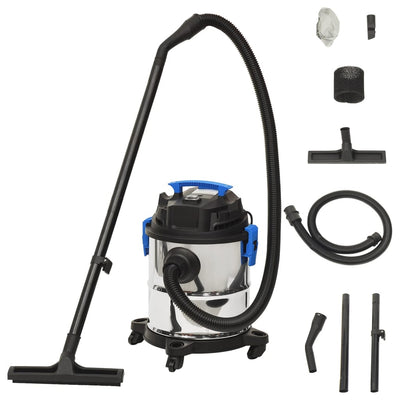 Märkäkuivaimuri 1200 W 20 l hopea