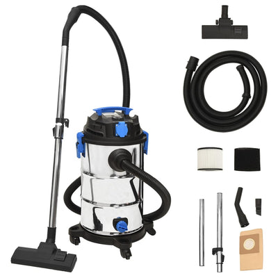 Märkäkuivaimuri 1200 W 30 l hopea