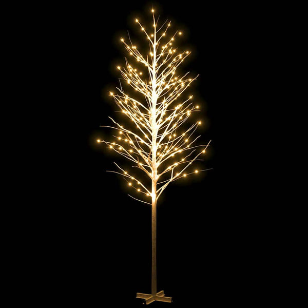 Valkoinen led-koivu Antuanela 400cm (lämmin valkoinen 672 led-valoa)