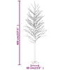 Valkoinen led-koivu Antuanela 400cm (lämmin valkoinen 672 led-valoa)