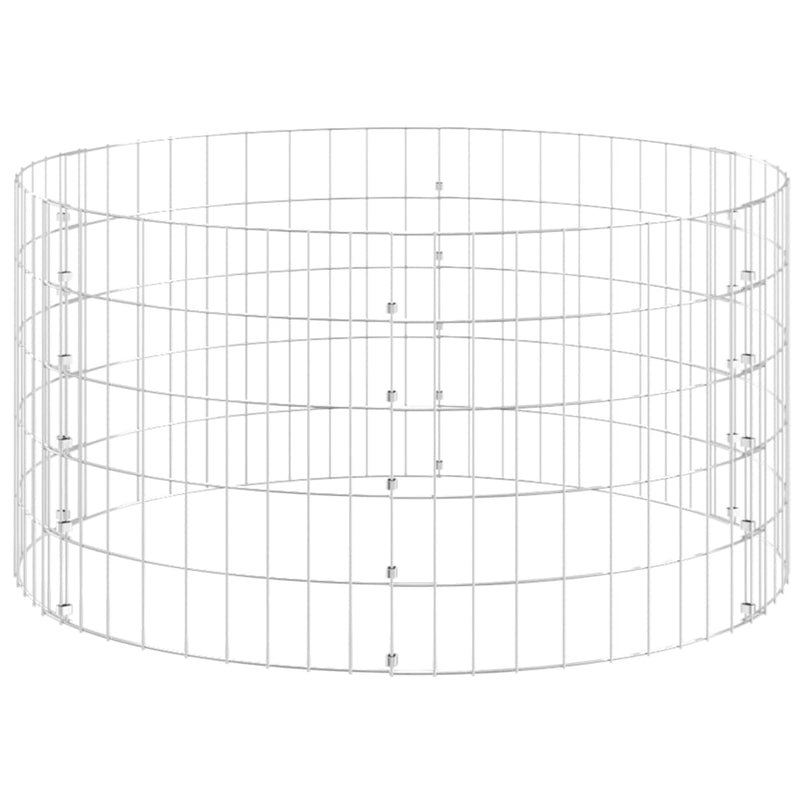 Galvanoitu puutarhakomposti Oleniuc Ø100x50cm (teräs)