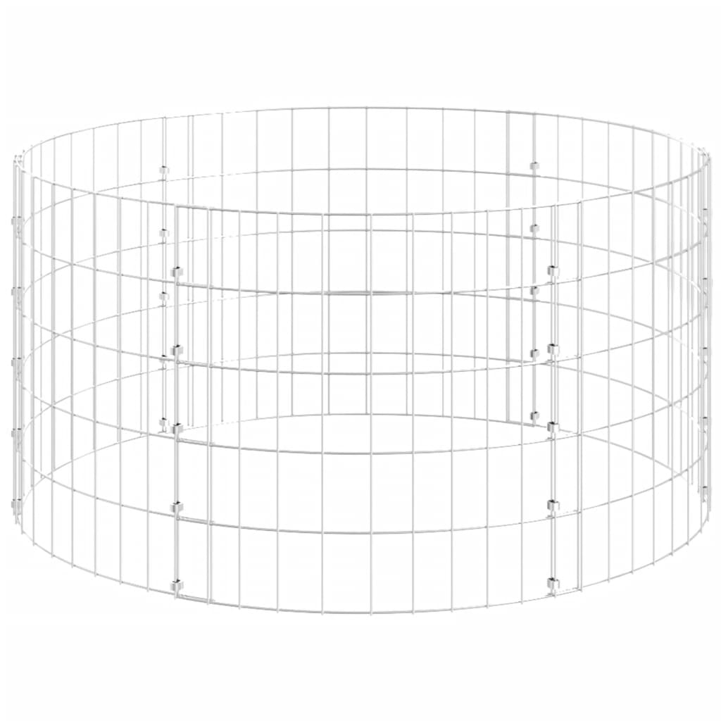 Galvanoitu puutarhakomposti Oleniuc Ø100x50cm (teräs)
