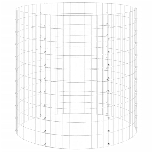 Galvanoitu puutarhakomposti Oleniuc Ø100x100cm (teräs)