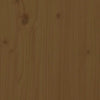 Sängynpääty hunajanruskea 100x3x80 cm täysi mänty