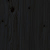 Sängynpääty musta 150x3x80 cm täysi mänty
