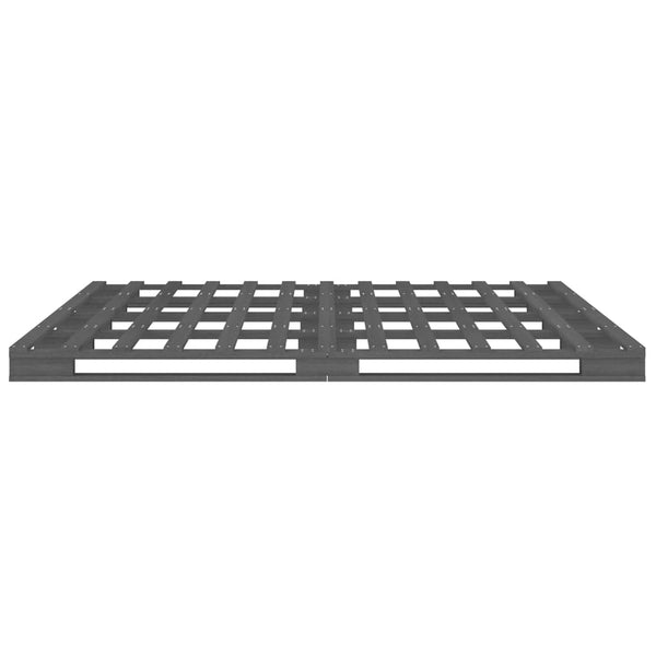 Lavasänky harmaa 200x200 cm täysi mänty