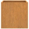 Kukkalaatikot 2 kpl 42x40x39 cm Corten teräs