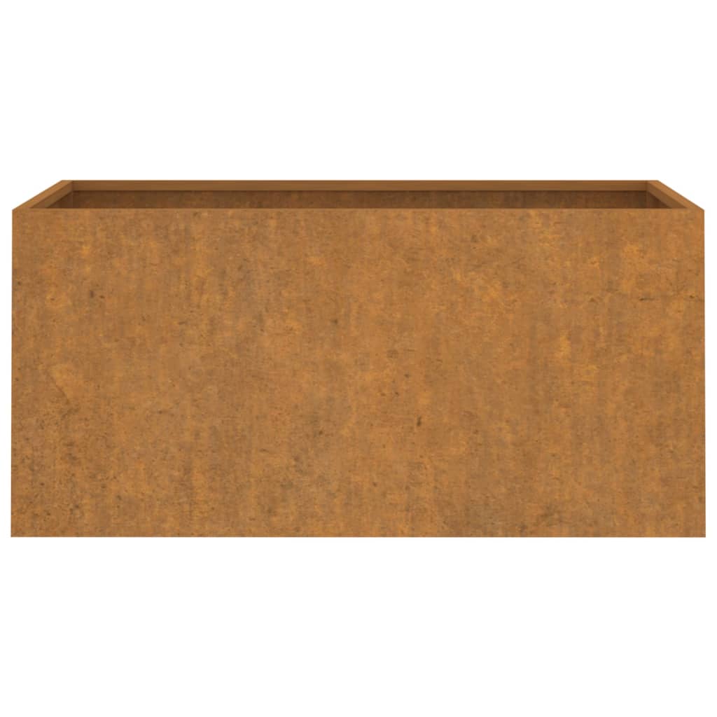 Corten teräs kukkalaatikko Eusebie 62x30x29cm