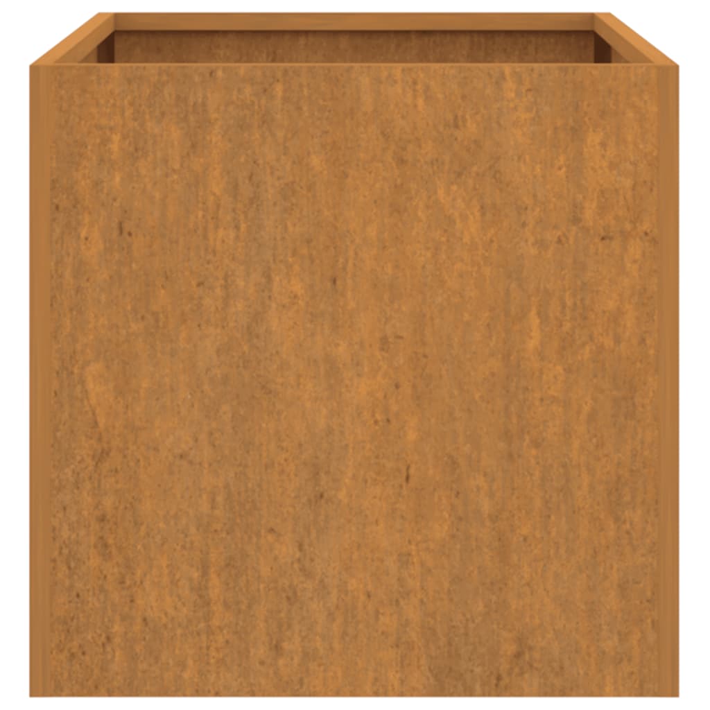 Corten teräs kukkalaatikko Eusebie 62x30x29cm