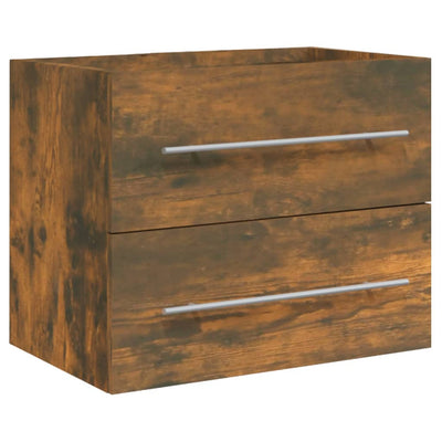 Savutammi pesuallaskaappi ja pesuallas Aftode (puinen)