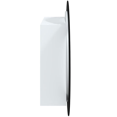 Kylpyhuonekaappi ja pyöreä peili LED-valot valk. 54x54x17,5 cm