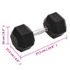 Käsipaino 25 kg valurauta