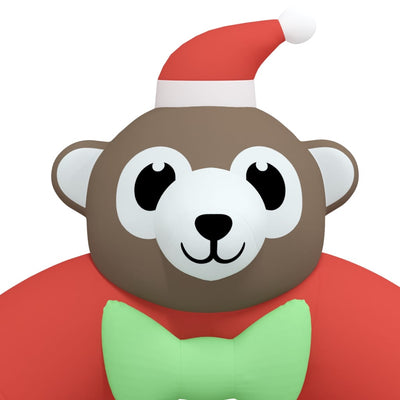 Ilmatäytteinen joulukaariportti led-valoilla Petrachi 380cm