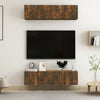TV-seinäkaapit 4 kpl savutammi 60x30x30 cm tekninen puu