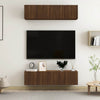 TV-seinäkaapit 4 kpl ruskea tammi 60x30x30 cm tekninen puu