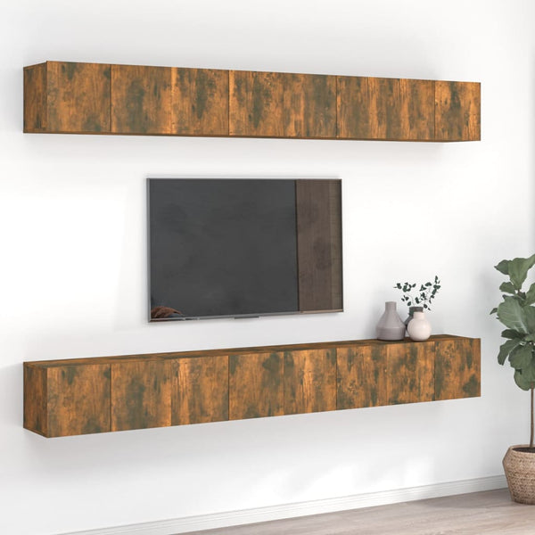 TV-tasot 8 kpl savutammi 60x30x30 cm tekninen puu