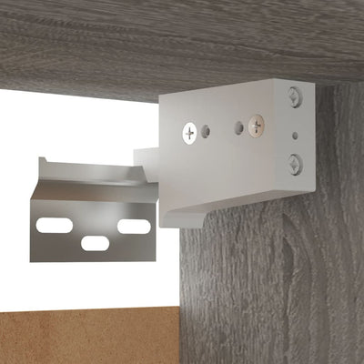 Harmaa seinäkiinnitettävät tv-kaapit Sadica 30,5x30x30cm (8 kpl)