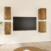 TV-kaapit 4 kpl savutammi 30,5x30x60 cm tekninen puu