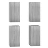 TV-kaapit 4 kpl harmaa Sonoma 30,5x30x60 cm lastulevy