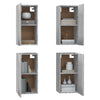 TV-kaapit 4 kpl harmaa Sonoma 30,5x30x60 cm lastulevy